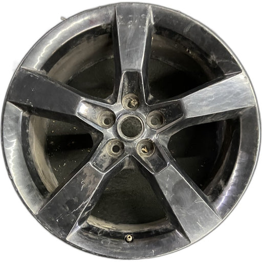 20" CAMARO 12 20x9 rear 5 spoke black opt R45 Original OEM Wheel Rim - Front View