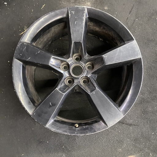 20" CAMARO 12 20x9 rear 5 spoke black opt R45 Original OEM Wheel Rim - Front View