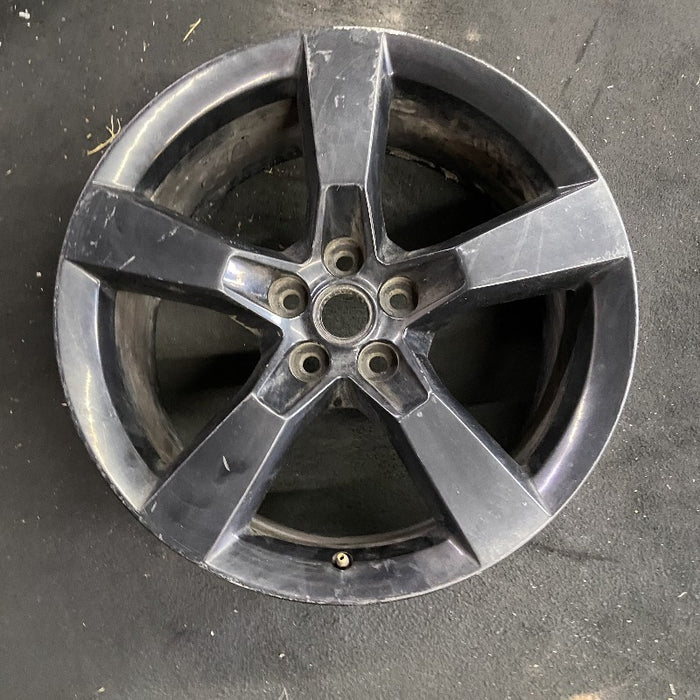 20" CAMARO 12 20x9 rear 5 spoke black opt R45 Original OEM Wheel Rim - Front View