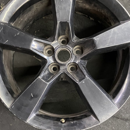 20" CAMARO 12 20x9 rear 5 spoke black opt R45 Original OEM Wheel Rim - Angle View
