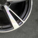 19" RS3 17-20 19x8 alloy 5 split spoke machined black pockets Original OEM - Back View