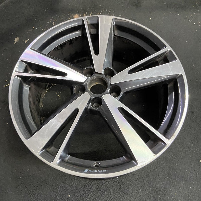 19" RS3 17-20 19x8 alloy 5 split spoke machined black pockets Original OEM - View 7