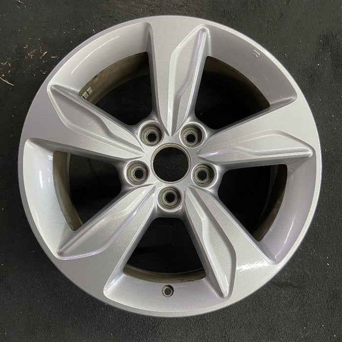 18" ODYSSEY 18-20 18x7.5 alloy 5 spoke w/o machined face; light gray Original - Front View