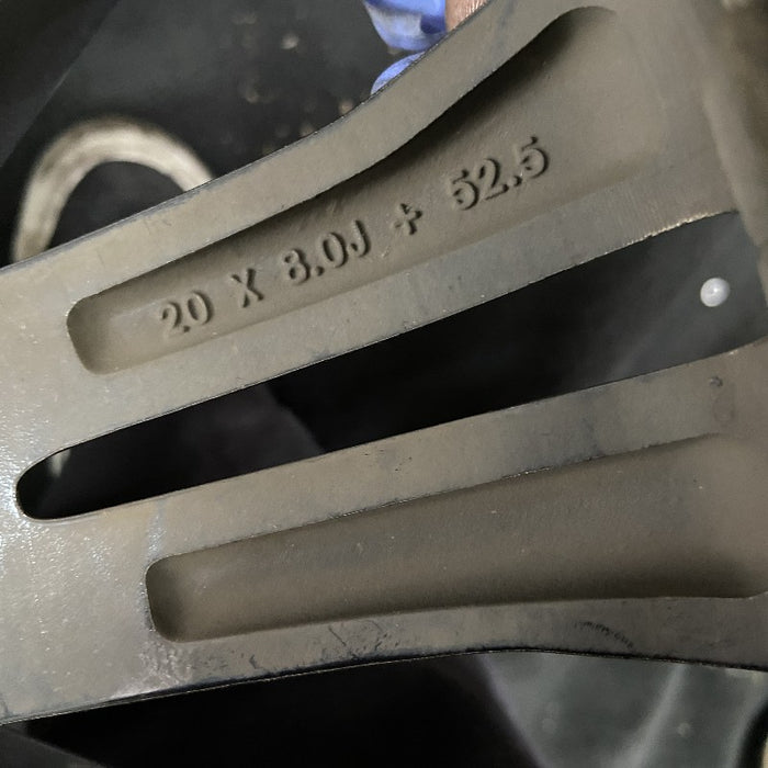 20" MKX 16-18 20x8 aluminum 20 spoke machined face with background Original OEM Wheel Rim