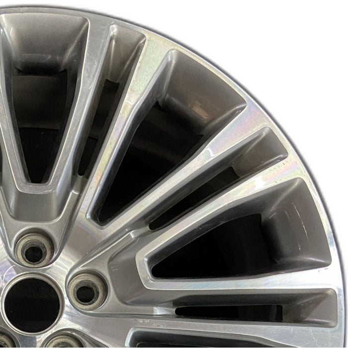20" MKX 16-18 20x8 aluminum 20 spoke machined face with background Original OEM Wheel Rim