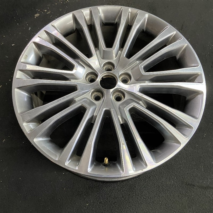 20" MKX 16-18 20x8 aluminum 20 spoke machined face with background Original OEM Wheel Rim