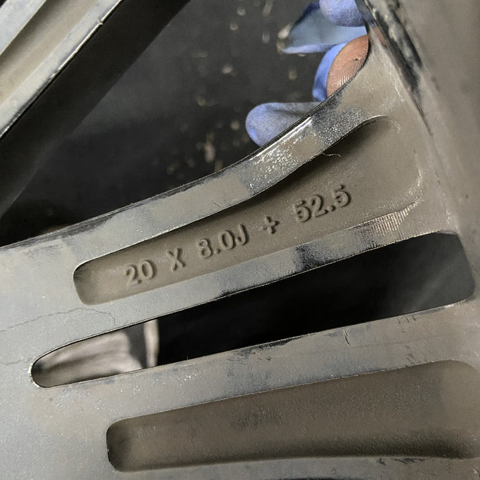 20" MKX 16-18 20x8 aluminum 20 spoke machined face with background Original OEM Wheel Rim