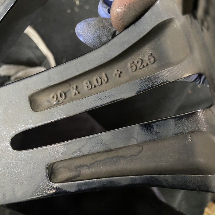 20" MKX 16-18 20x8 aluminum 20 spoke machined face with background Original OEM Wheel Rim