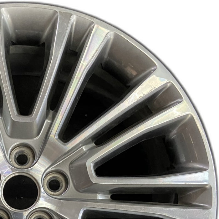 20" MKX 16-18 20x8 aluminum 20 spoke machined face with background Original OEM Wheel Rim