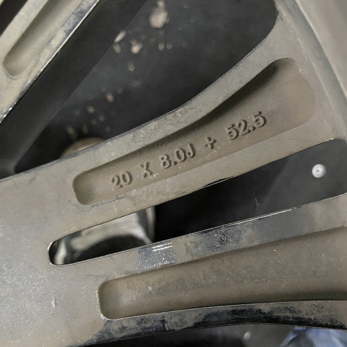 20" MKX 16-18 20x8 aluminum 20 spoke machined face with background Original OEM Wheel Rim