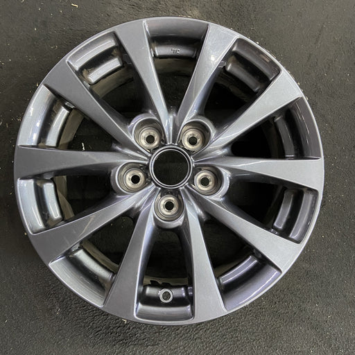 16" MAZDA CX-30 20-23 aluminum, 16x6.5 Original OEM Wheel Rim - Angle View