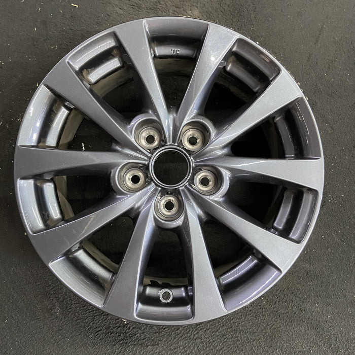 16" MAZDA CX-30 20-23 aluminum, 16x6.5 Original OEM Wheel Rim - Angle View