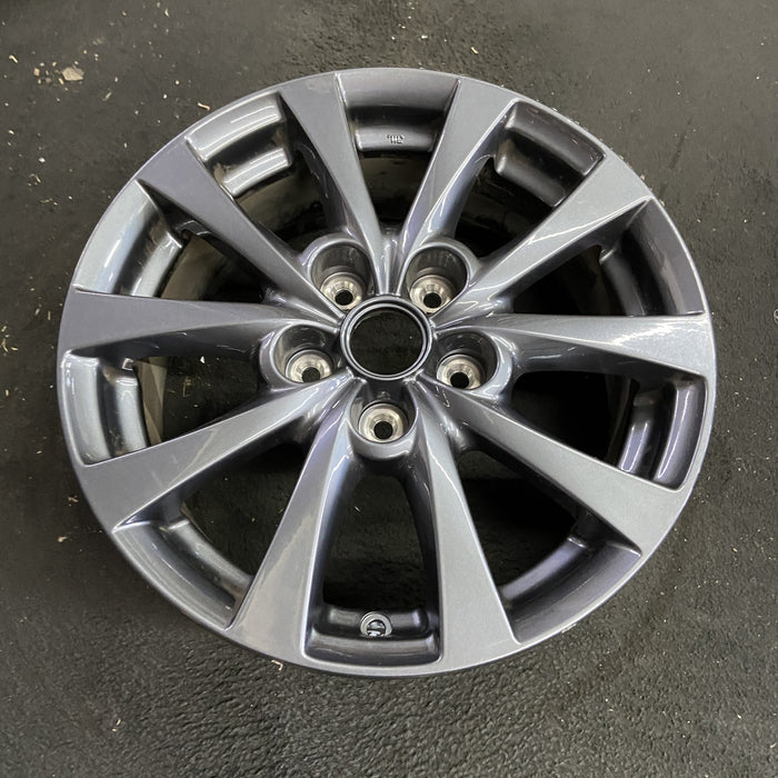 16" MAZDA CX-30 20-23 aluminum, 16x6.5 Original OEM Wheel Rim - Side Profile