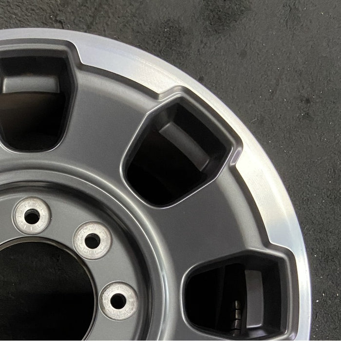 18" FORD F250SD PICKUP 23 18x8 aluminum 8 spoke single spoke dark gray Original OEM Wheel Rim