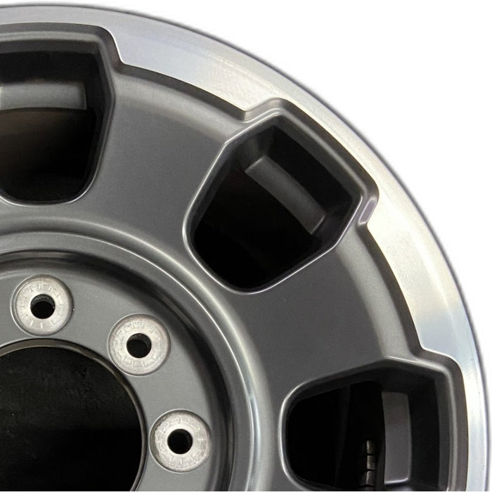 18" FORD F250SD PICKUP 23 18x8 aluminum 8 spoke single spoke dark gray Original OEM Wheel Rim