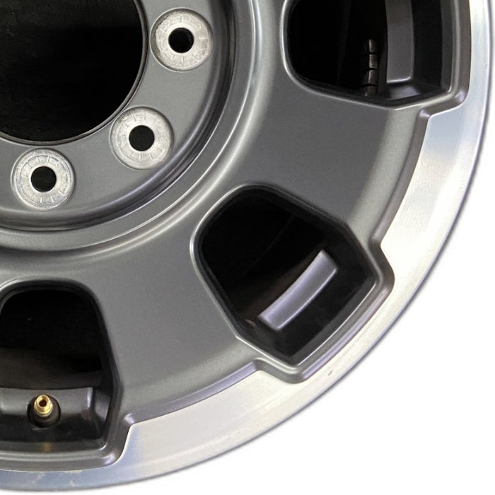 18" FORD F250SD PICKUP 23 18x8 aluminum 8 spoke single spoke dark gray Original OEM Wheel Rim