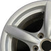 17" PORSCHE CAYMAN 09-12 17x8.5 Original OEM Wheel Rim - Angle View