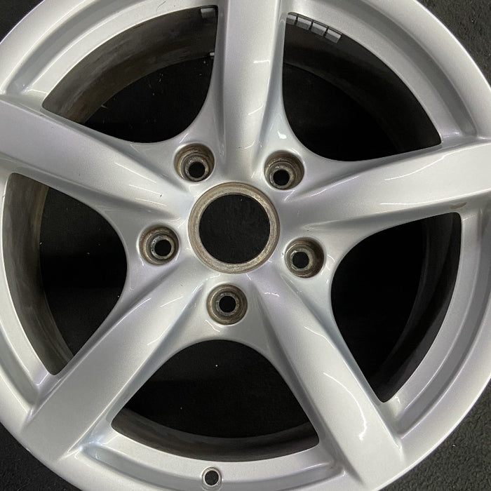 17" PORSCHE CAYMAN 09-12 17x8.5 Original OEM Wheel Rim - Angle View