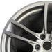 21" PORSCHE CAYENNE 19-22 21x11 5 double spoke platinum Original OEM Wheel Rim - Angle View