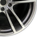 21" PORSCHE CAYENNE 19-22 21x11 5 double spoke platinum Original OEM Wheel Rim - Close-Up Detail
