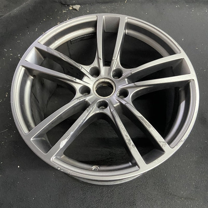 21" PORSCHE CAYENNE 19-22 21x11 5 double spoke platinum Original OEM Wheel Rim - View 7