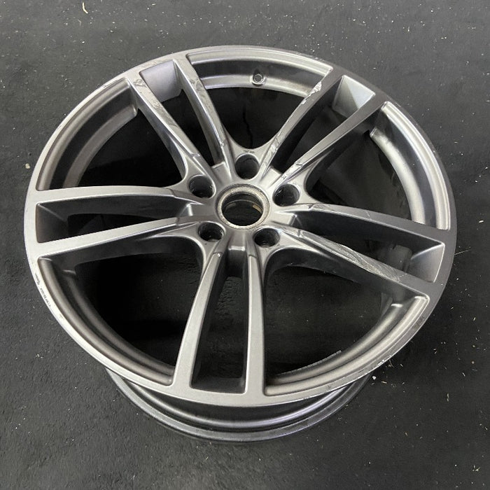 21" PORSCHE CAYENNE 19-22 21x11 5 double spoke platinum Original OEM Wheel Rim - View 8