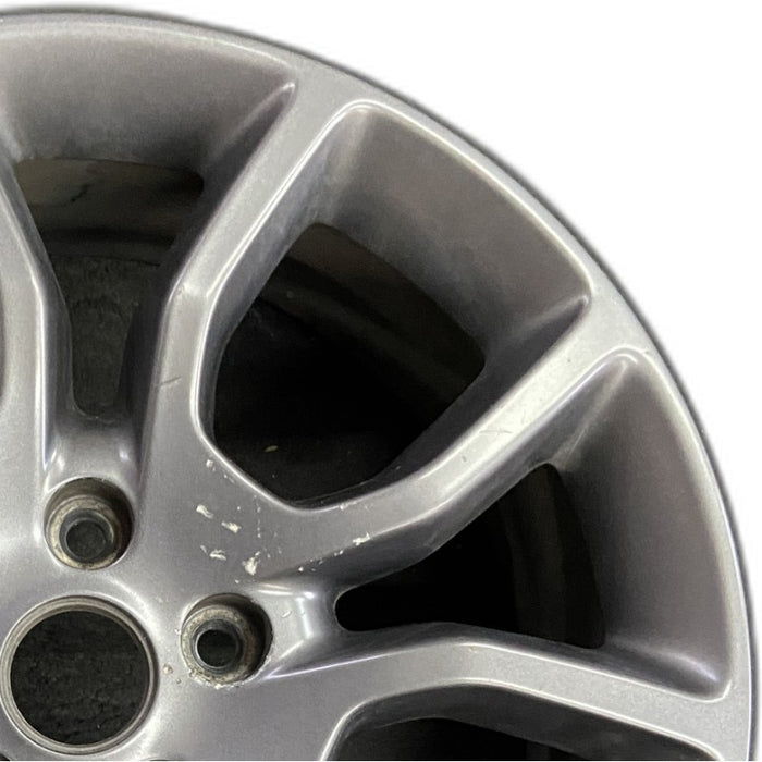 20" DURANGO 16 20x8 5 spoke U spoke gray granite crystal Original OEM Wheel Rim - Side Profile