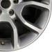 20" DURANGO 16 20x8 5 spoke U spoke gray granite crystal Original OEM Wheel Rim - Close-Up Detail