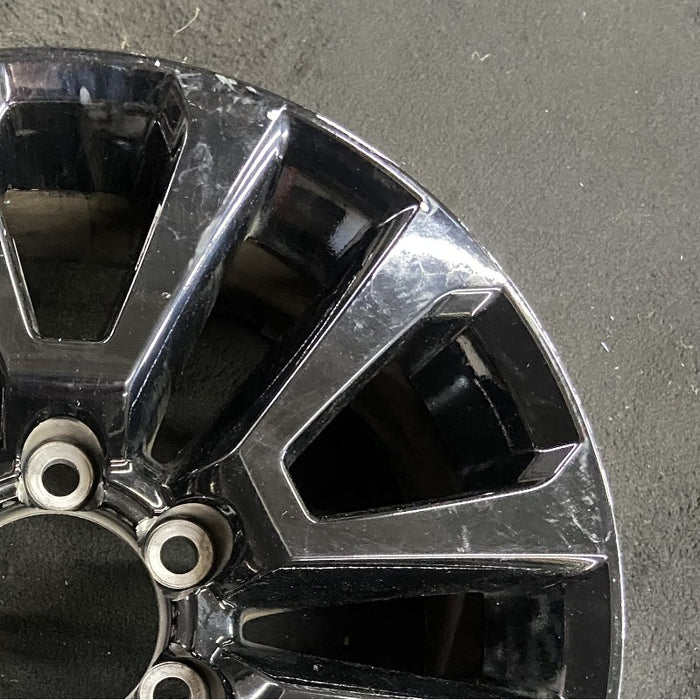 18" LEXUS GX460 22-23 18x7.5 alloy 6 spoke V spoke gloss black Original OEM Wheel Rim