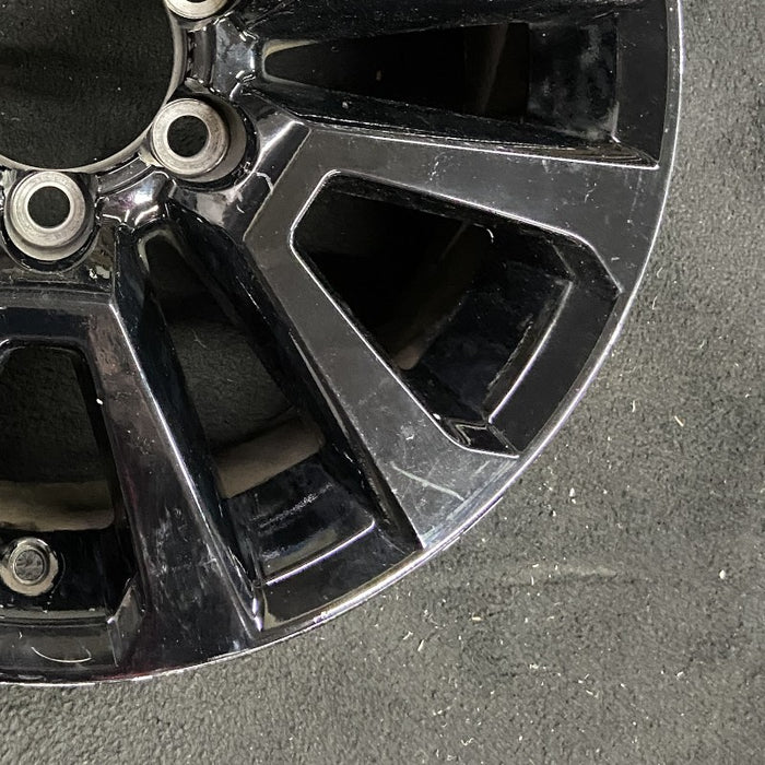 18" LEXUS GX460 22-23 18x7.5 alloy 6 spoke V spoke gloss black Original OEM Wheel Rim