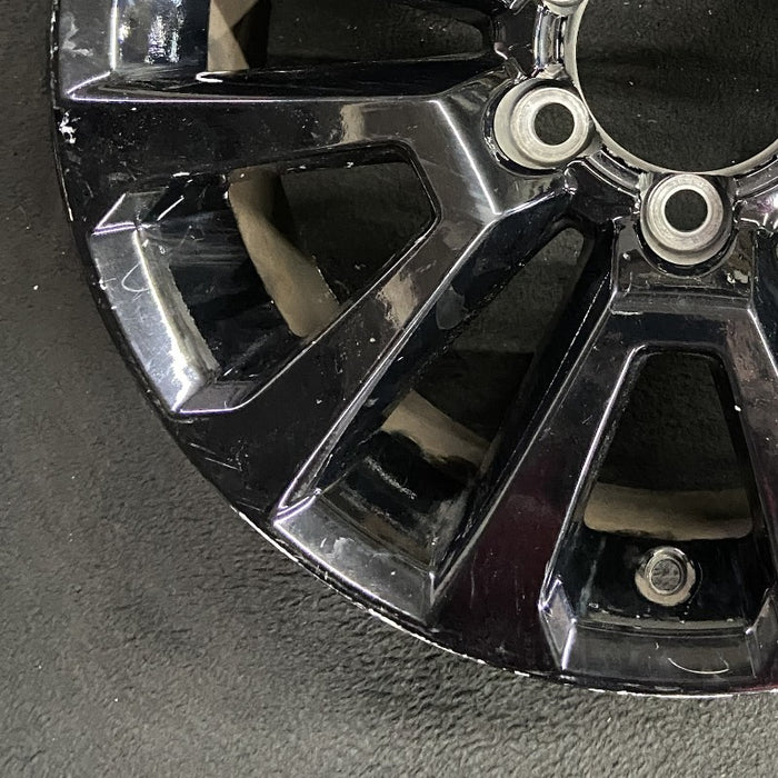 18" LEXUS GX460 22-23 18x7.5 alloy 6 spoke V spoke gloss black Original OEM Wheel Rim