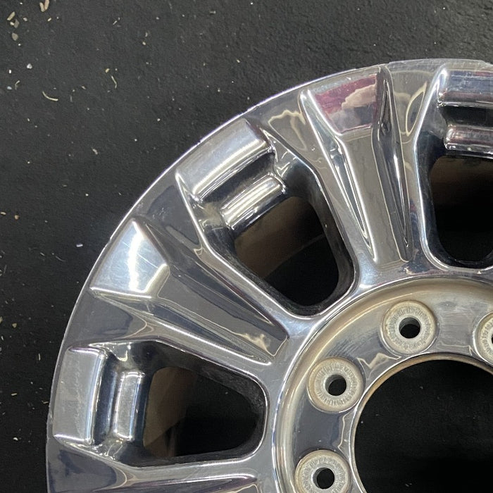 18" FORD F250SD PICKUP 17 18x8 TPMS aluminum 8 spoke chrome indented spokes Original OEM Wheel Rim