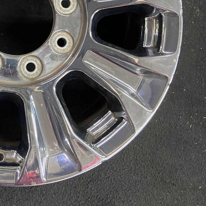 18" FORD F250SD PICKUP 17 18x8 TPMS aluminum 8 spoke chrome indented spokes Original OEM Wheel Rim