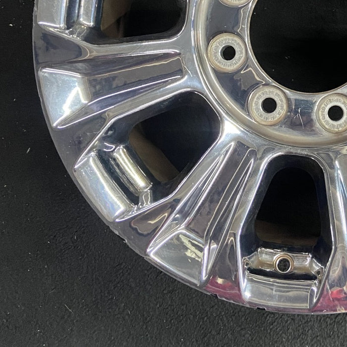 18" FORD F250SD PICKUP 17 18x8 TPMS aluminum 8 spoke chrome indented spokes Original OEM Wheel Rim