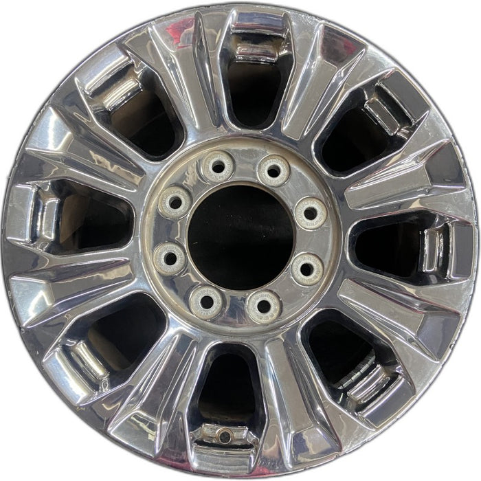 18" FORD F250SD PICKUP 17 18x8 TPMS aluminum 8 spoke chrome indented spokes Original OEM Wheel Rim