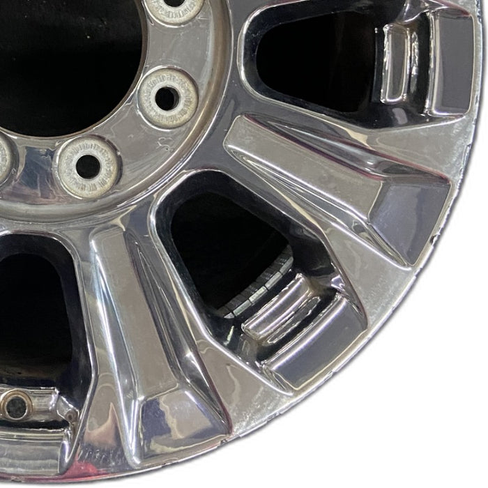 18" FORD F250SD PICKUP 17 18x8 TPMS aluminum 8 spoke chrome indented spokes Original OEM Wheel Rim