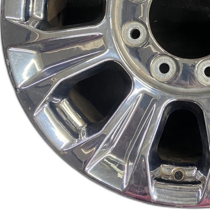 18" FORD F250SD PICKUP 17 18x8 TPMS aluminum 8 spoke chrome indented spokes Original OEM Wheel Rim
