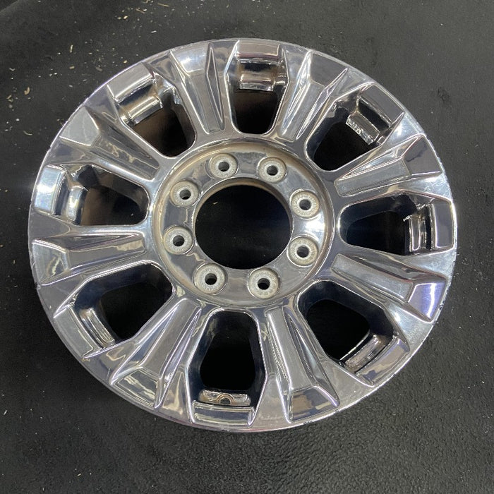18" FORD F250SD PICKUP 17 18x8 TPMS aluminum 8 spoke chrome indented spokes Original OEM Wheel Rim