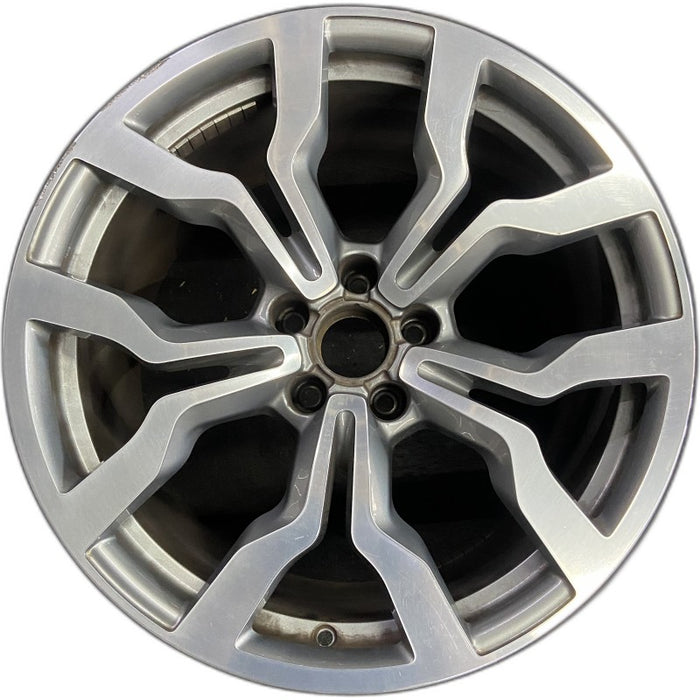 19" AUDI R8 10 19x11 rear silver finish Original OEM Wheel Rim - Front View