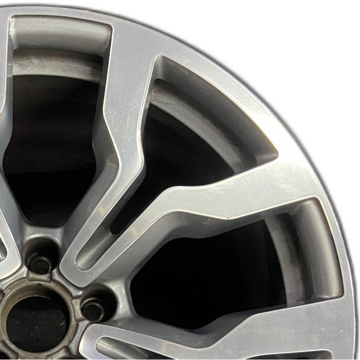 19" AUDI R8 10 19x11 rear silver finish Original OEM Wheel Rim - Side Profile