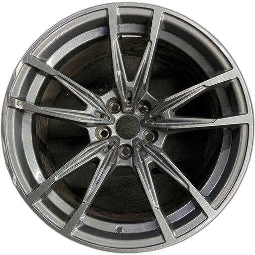 18" BMW M3 21-24 18x9.5 5 V spoke Original OEM Wheel Rim - Front View