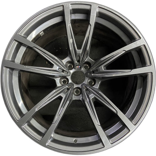 19" BMW M3 21-24 19x10.5 5 V spoke Original OEM Wheel Rim - Front View