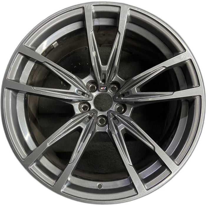 19" BMW M3 21-24 19x10.5 5 V spoke Original OEM Wheel Rim - Front View