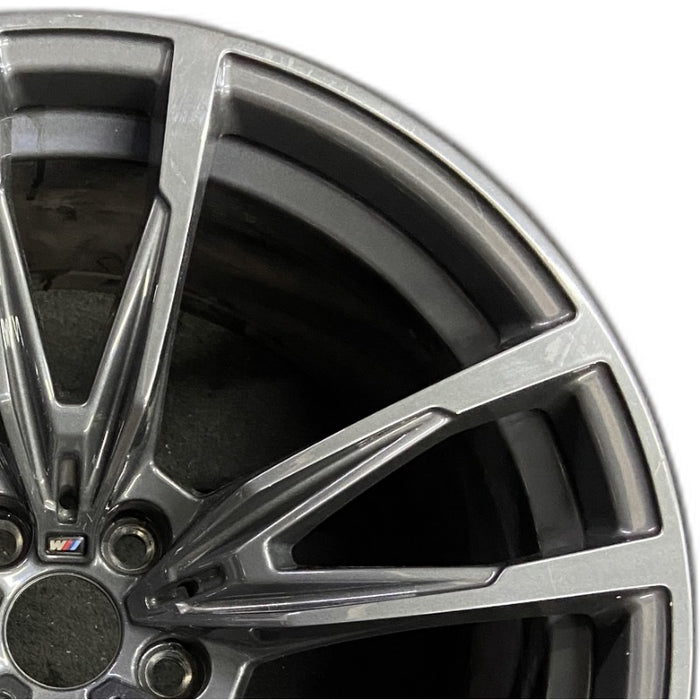 19" BMW M3 21-24 19x10.5 5 V spoke Original OEM Wheel Rim - Side Profile