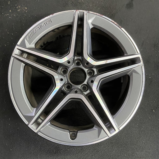 19" MERCEDES GLC-CLASS 20-21 253 Type GLC350e 19x8 5 spoke double spoke gray - Front View