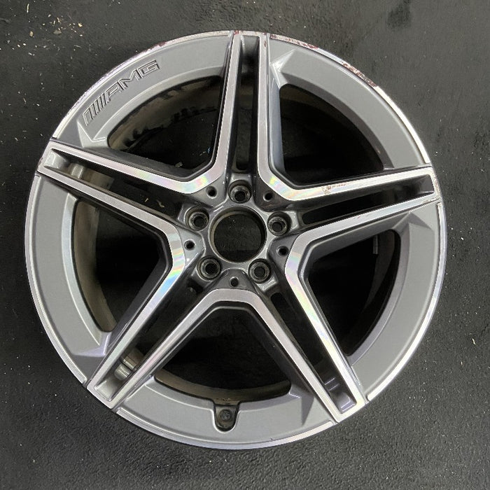 19" MERCEDES GLC-CLASS 20-21 253 Type GLC350e 19x8 5 spoke double spoke gray - Front View