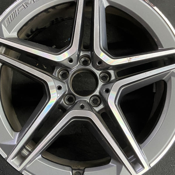 19" MERCEDES GLC-CLASS 20-21 253 Type GLC350e 19x8 5 spoke double spoke gray - Angle View