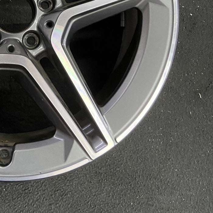 19" MERCEDES GLC-CLASS 20-21 253 Type GLC350e 19x8 5 spoke double spoke gray - Back View