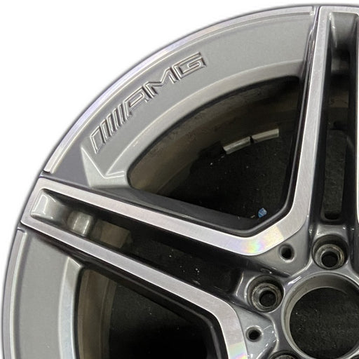 19" MERCEDES GLC-CLASS 20-21 253 Type GLC350e 19x8 5 spoke double spoke gray - Angle View