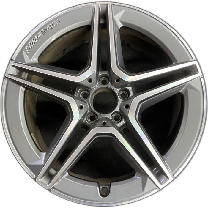 19" MERCEDES GLC-CLASS 20-21 253 Type GLC350e 19x8 5 spoke double spoke gray - Front View